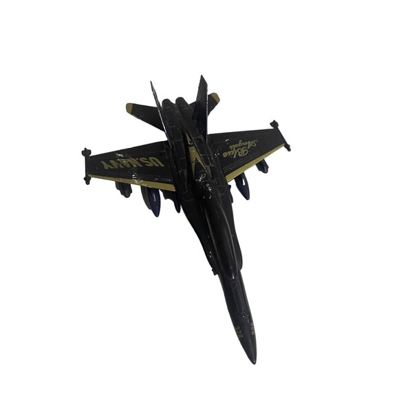 U. S. Navy F/A 18 Hornet Blue Angels Die Cast Pull Back Model - #1 Working 9” - Picture 3 of 15